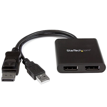 Startech.Com DP to DP Multi Monitor Hub - 2-Port MST Daisy Chain Splitter MSTDP122DP